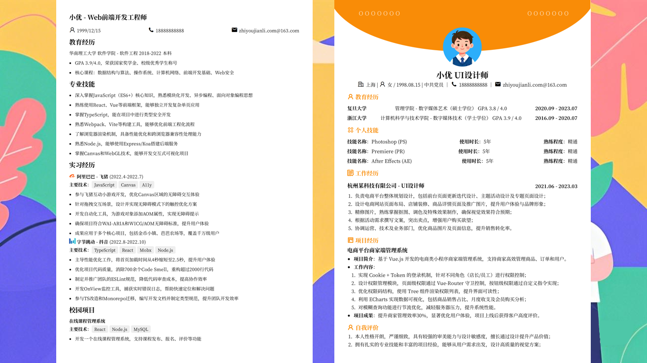 计算机求职简历模版